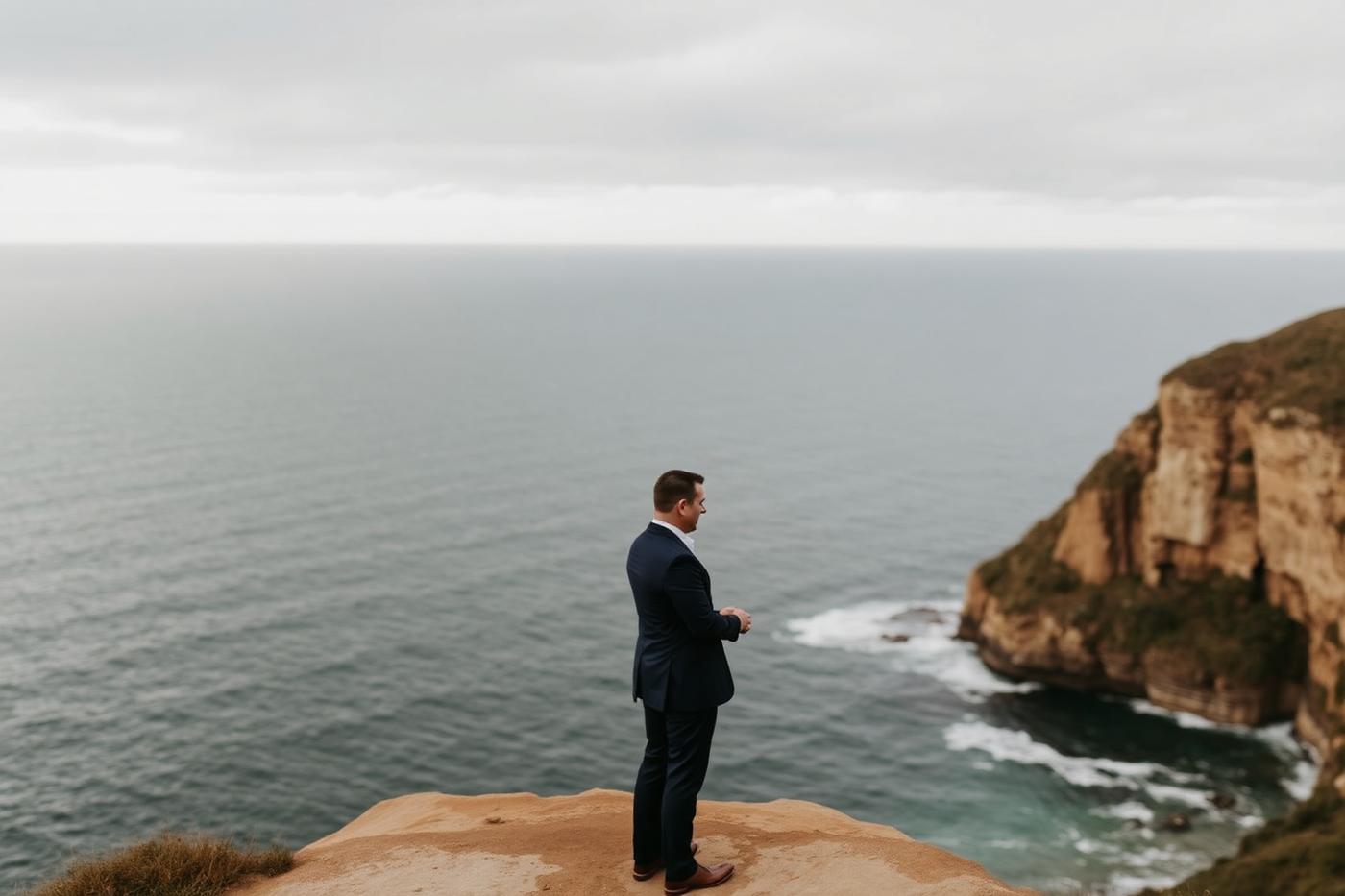 Elopement on Sydney clifftop